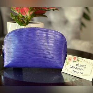 SOLD Louis Vuitton Cosmetic Pouch PM in Epi Figue (Purple)